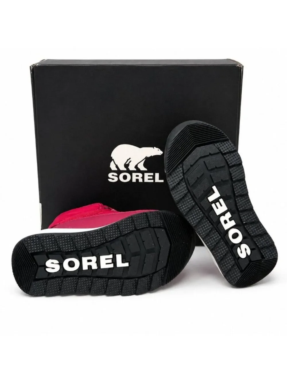 Sorel Whitney II Short Lace Waterproof Insulated Boots Girls 8 Fuchsia Rush Blac